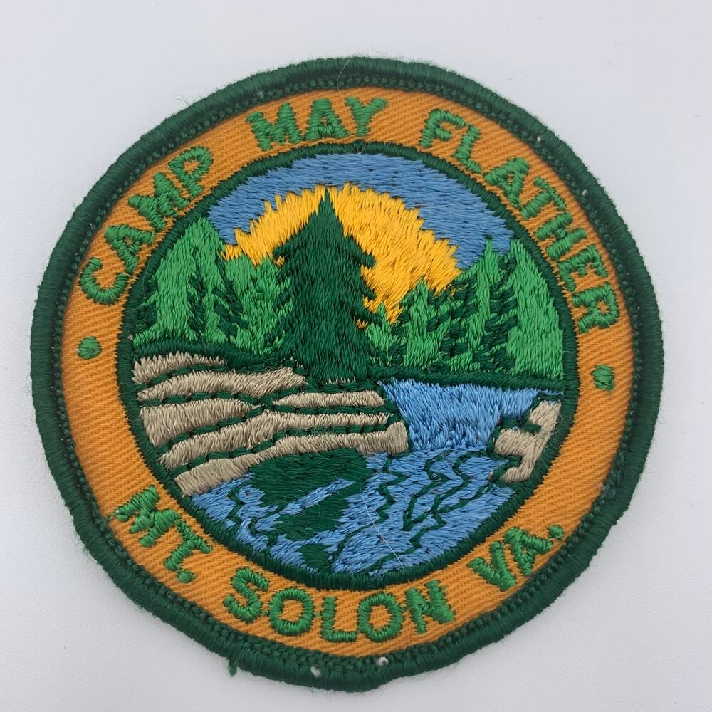 Girl Scout Patch - Camp May Flather Mr. Solon Va. - 1970's Vintage